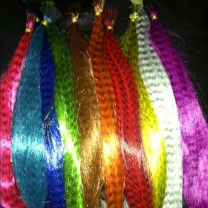 Grizzly feather hair extensions